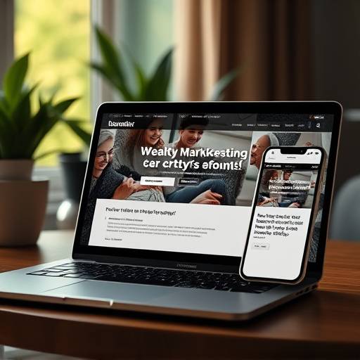 Email marketing campaign displayed on a laptop and phone